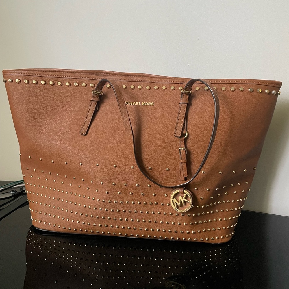 Michael Kors Studded Brown Bag